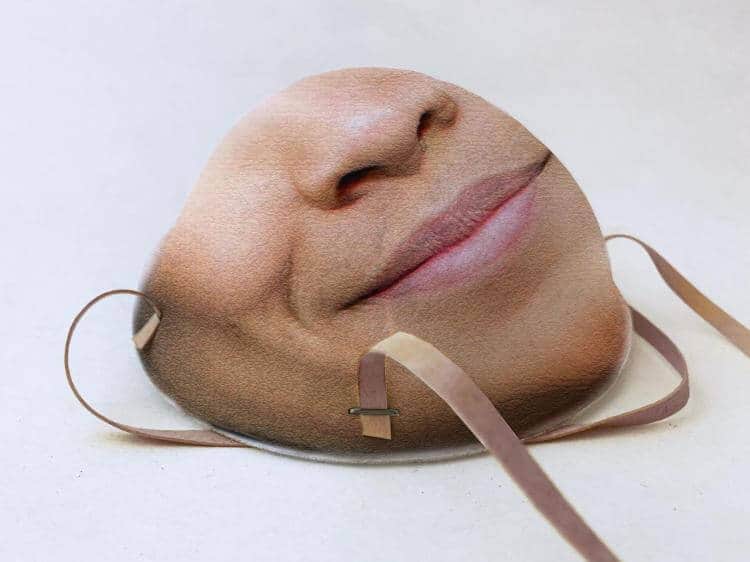  Face Id Mask, rostro impreso de mujer 